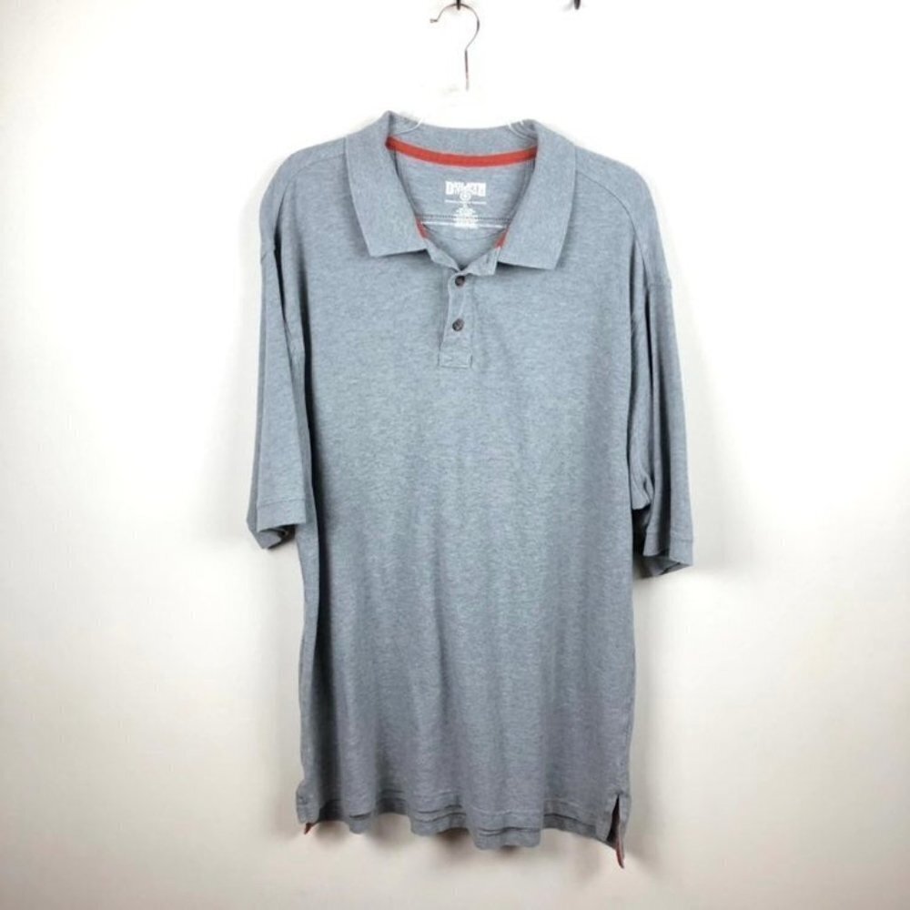 Duluth Trading Co Polo Shirt Short Sleeves Gray XL